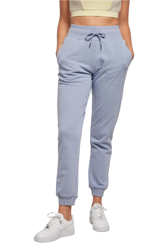 Urban Classics Women's Ladies Organic High Waist Sweat Pants Sweatpants, violablue, 5XL