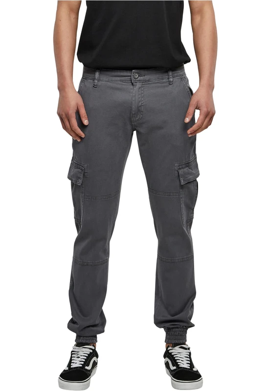 Urban Classics Men's Washed Cargo Twill Jogging Pants Trouser, Darkshadow, W32