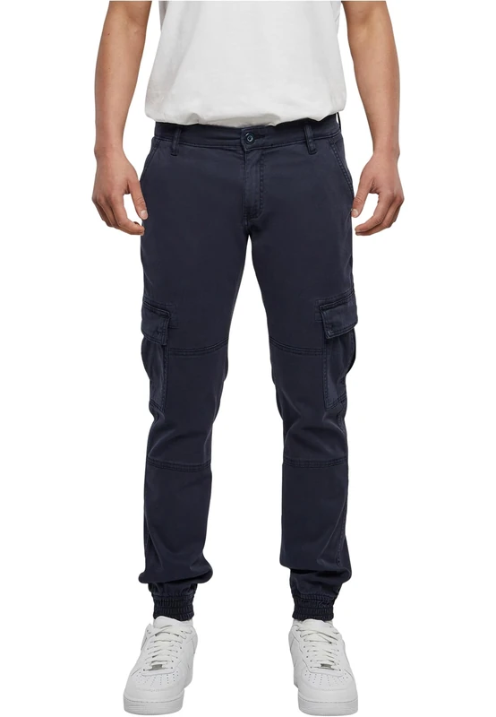 Urban Classics Men's Washed Cargo Twill Jogging Pants Trouser, Midnightnavy, W40
