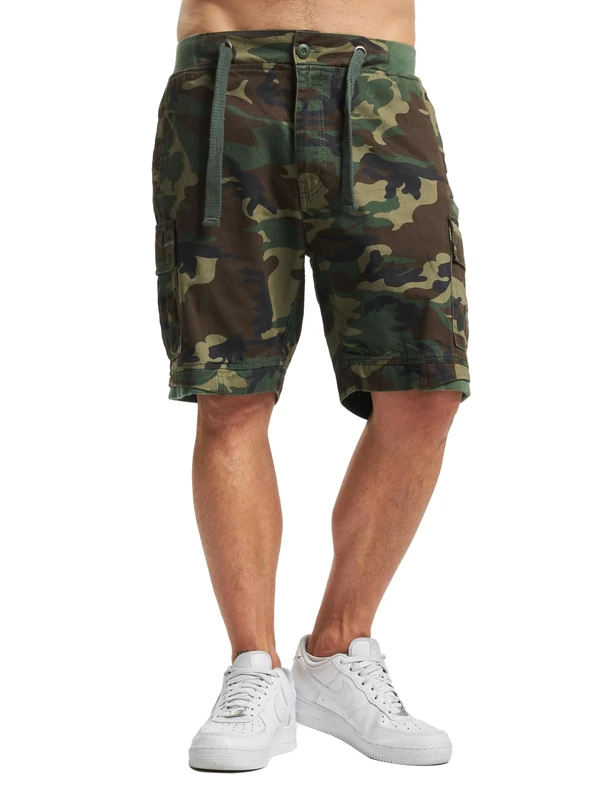 Brandit Packham Vintage Shorts, Color: woodland, Size: 5XL