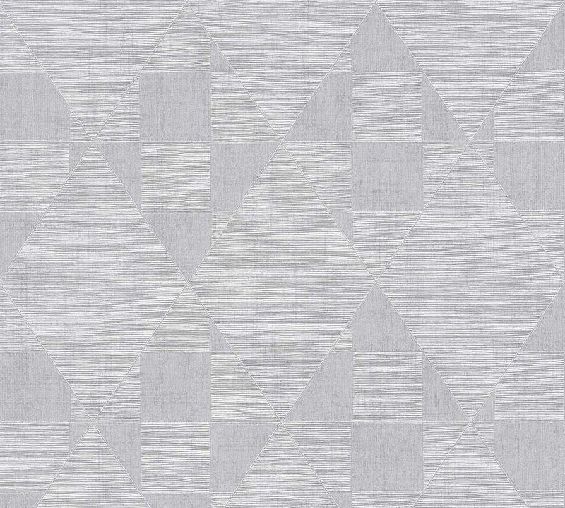 Livingwalls Geometric Wallpaper Titanium 3 Non-Woven Wallpaper 10.05 m x 0.53 m Silver Grey Made in Germany 381961 38327-3