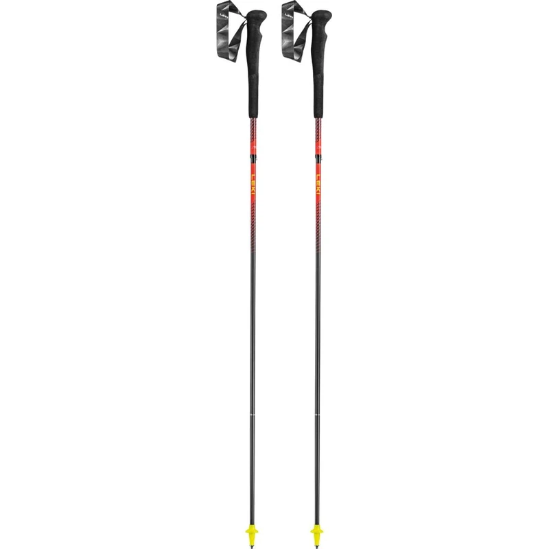 Leki Neotrail FX.One Superlite, Bright Red/Neon Yellow/Natural Carbon - 125cm
