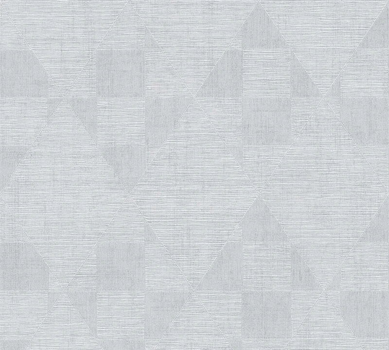 Livingwalls Geometric Wallpaper Titanium 3 Non-Woven Wallpaper 10.05 m x 0.53 m Silver Grey Made in Germany 381962 38327-3