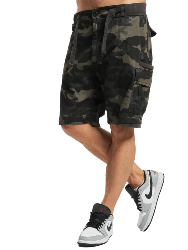 Brandit Packham Vintage Shorts, Color: darkcamo, Size: 6XL