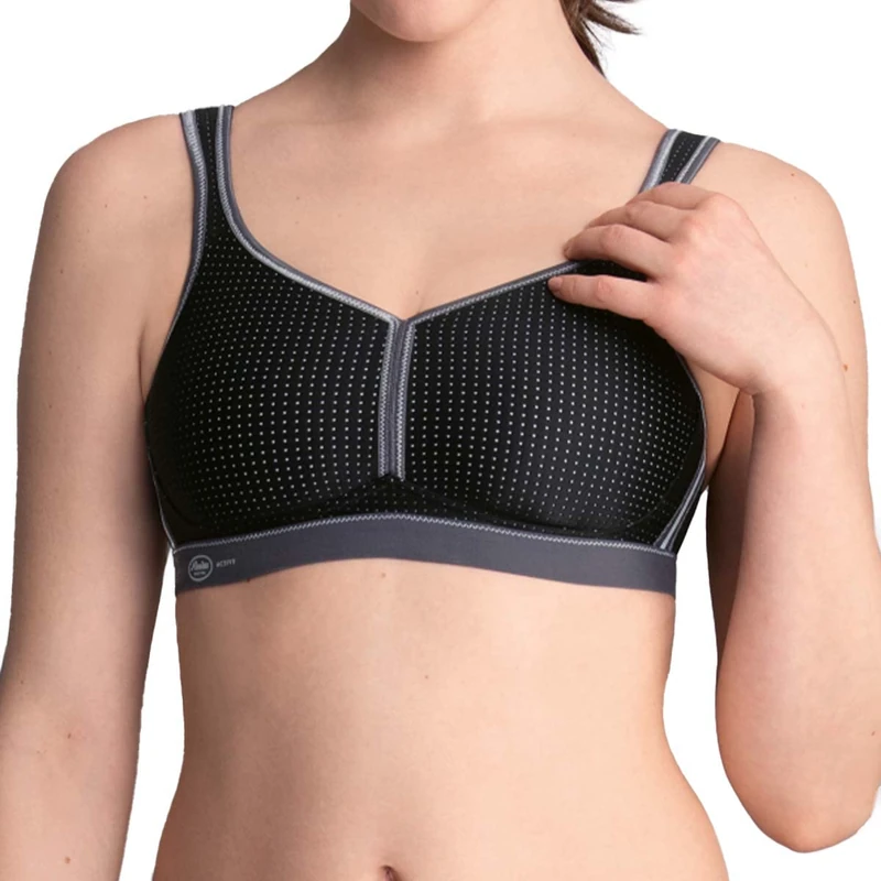 Anita Women's Sports Bra Performance 5566 Black/Anthracite 36A