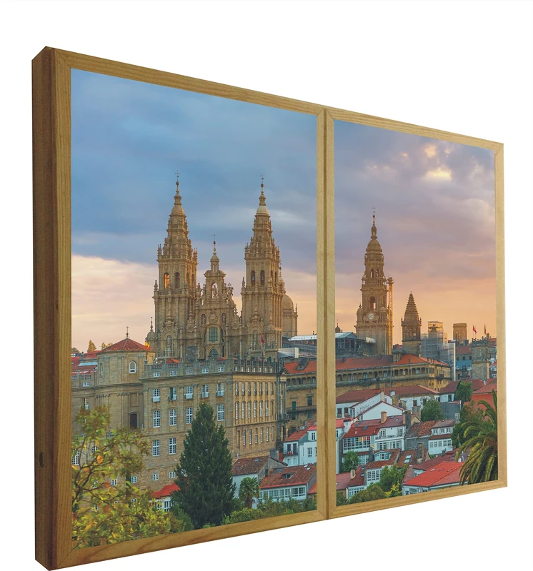 Ccretroiluminados False Windows with LED Light Views of The Cathedral of Santiago de Compostela - Image 1