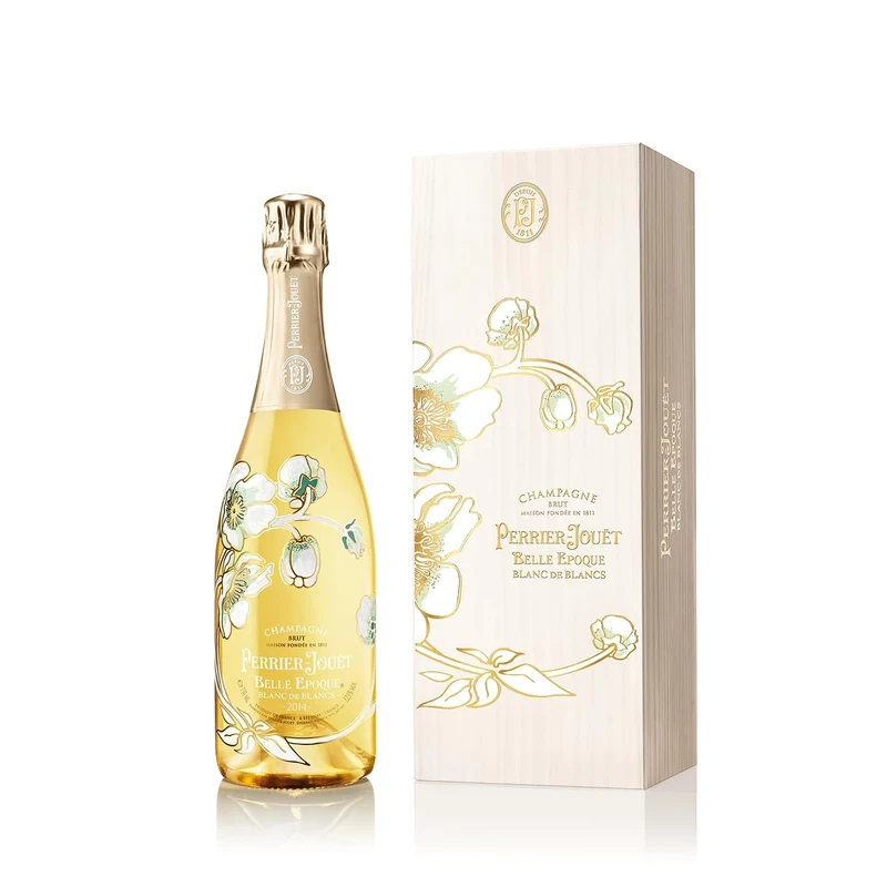 Perrier-Jouët Belle Epoque Blanc de Blancs Champagne V2014 avec Coffret Cadeaux, 75cl