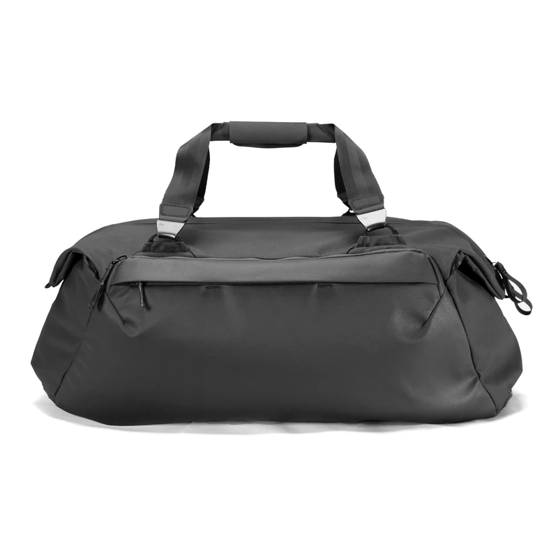 Peak Design Travel Duffel 65L, Black, Extra-Wide Single Zip Access, Weatherproof Shell, 4 External Pockets, Fits Packing Cubes & Camera Cubes, Ideal for Longer Trips, Versatile Duffel Bag for Travel