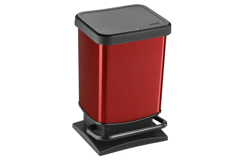 Rotho Paso Rubbish Bin, Red, 20 L