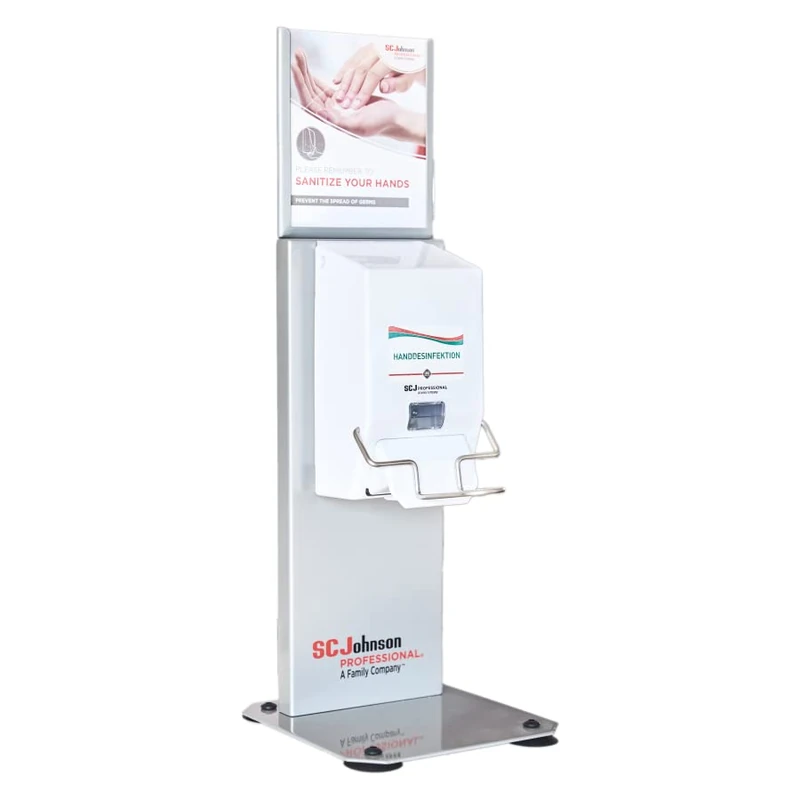 SC Johnson CTDSPSTAND Silver Counter Dispenser Station - Image 1