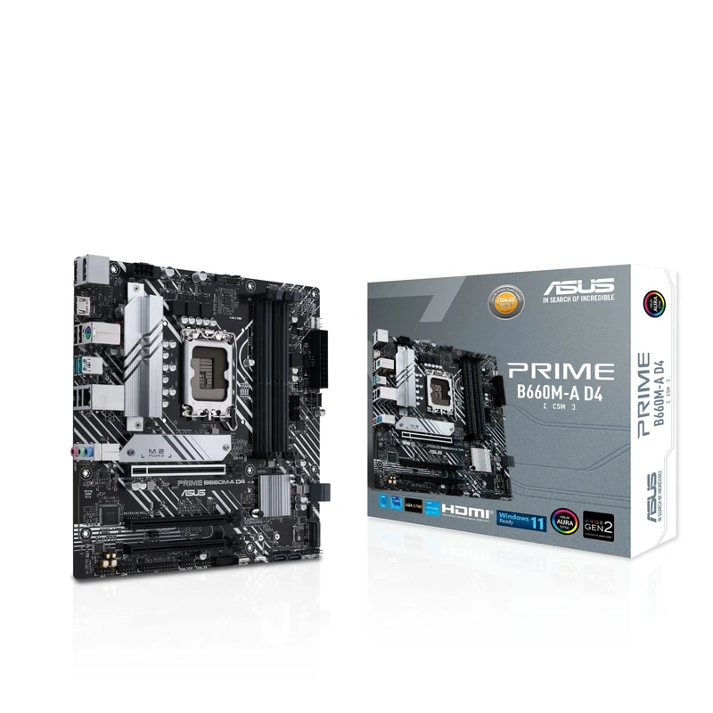 ASUS PRIME B660M-A D4-CSM (Socket 1700/B660/DDR4/S-ATA 6Gb/s/Micro ATX)