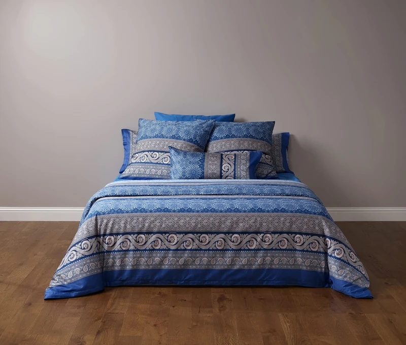 Bassetti Bed Linen, Cotton, Blue, 140 x 200 cm
