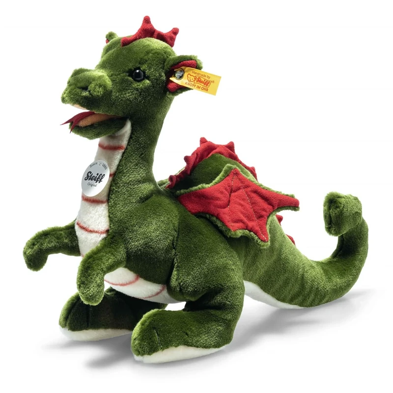 Steiff 067198 Rocky dragon 32 green, Treetop