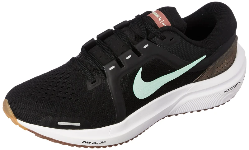 NIKE DA7698-006 WMNS AIR Zoom Vomero 16 Sneaker Female Black/Aurora Green-Ghost Aqua-Marina UK 5.5