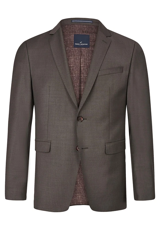 Daniel Hechter Men's Xtension SF Jacket Blazer, Coffee, 48 cm