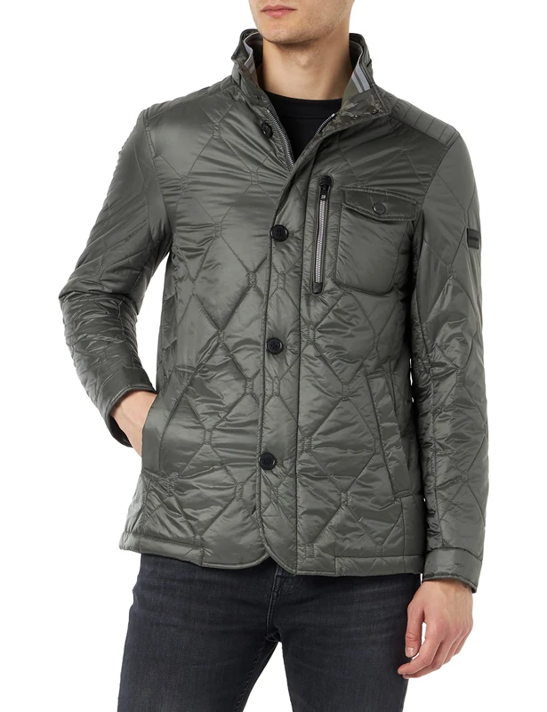Daniel Hechter Men's field jacket, dark green, 50 - Image 1