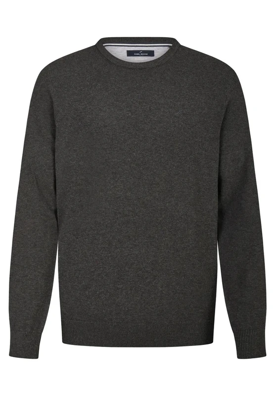 Daniel Hechter Men's Knit Crewneck Nos Pullover, Anthracite, M