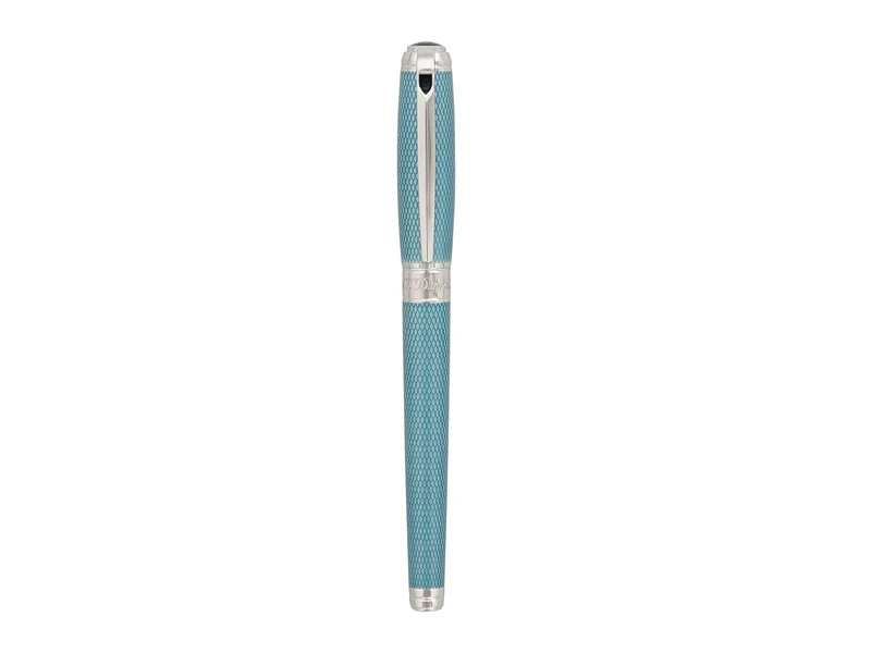 S.T. Dupont Line D Large Mint/Turquoise Rollerball with Palladium Trims