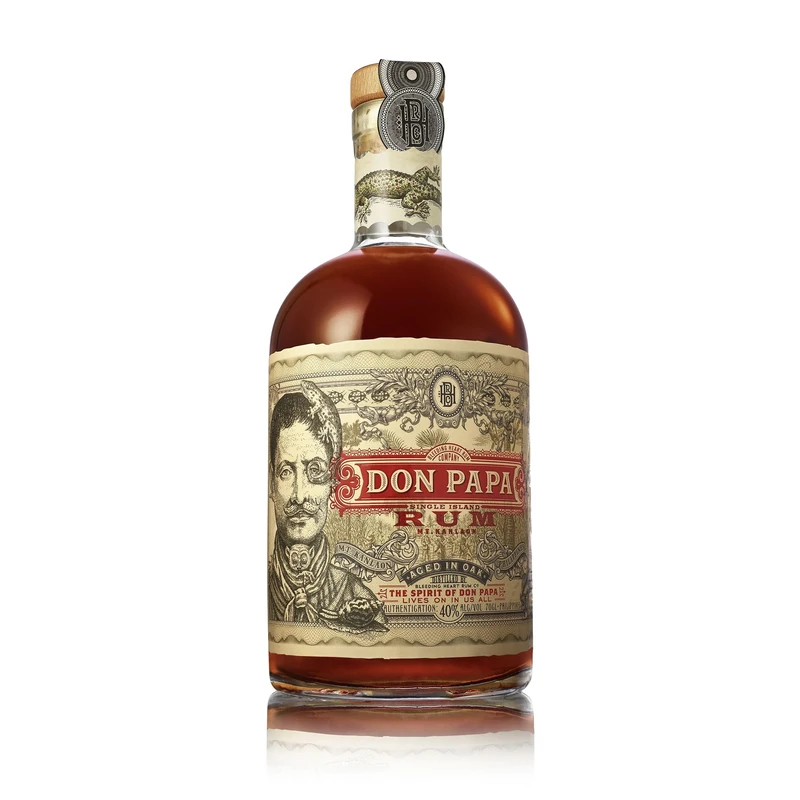 Don Papa Rum 70cl - 40% ABV Dark Aged Sipping Rum: Distilled in Sugarlandia, Philippines | Expertly Matured in American Oak | Great for Cocktails