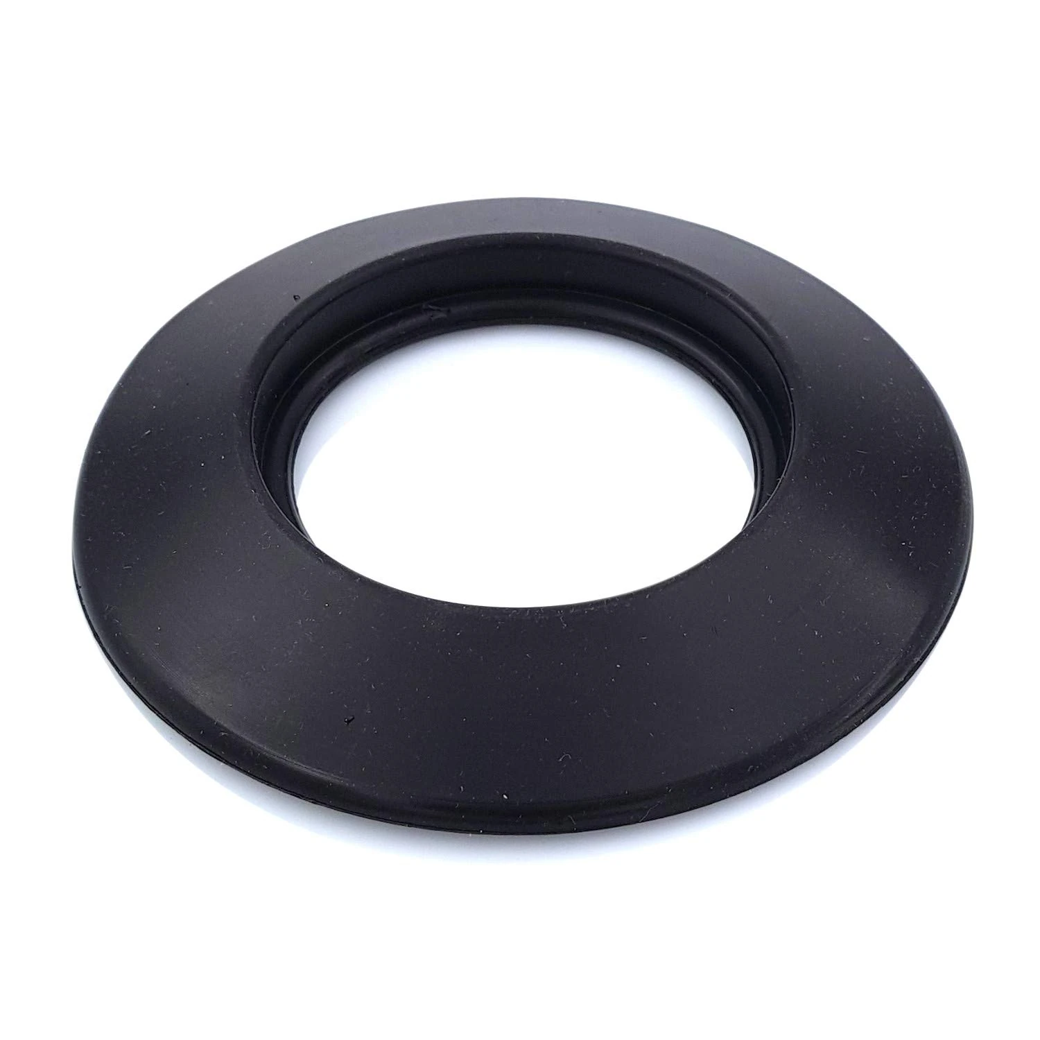 TYGERIX® DN 120 mm (4.72 inch) and DN 125 mm (5 inch) Black Silicone Wall Cover Rosette | Universal and Flexible | High Temperature Resistant | Hole Cover | Flue Collar | for Boiler Stove and Pipes