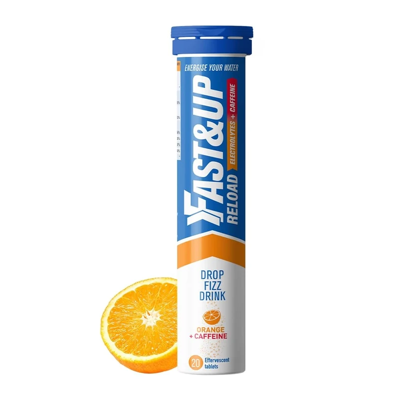 FAST&UP Reload Orange + Caffeine Electrolytes - 20 Tablets, Vegan