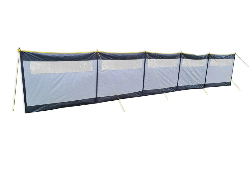 BITS4REASONS 8 Metre Long Maypole New Model MP9538 5 Panel Steel Poled Windbreak. Offers Privacy & Wind Protection Perfect For Outdoor Activities Such As Camping or Beach Outings (8m x 1.4m)
