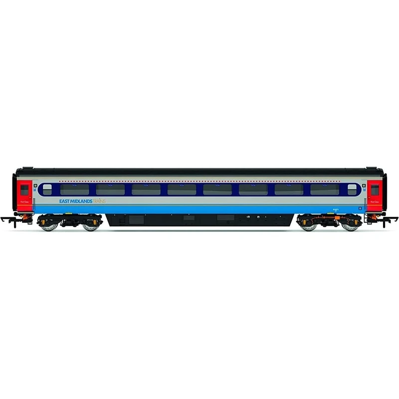 Hornby Coach Car - R40367A East Midlands Mk3 Coach J 41071 TF - Era 11 Train Toy, 00 Gauge Carriage for Train Set, Rolling Stock Models for Adults - 1:76 Scale Model Gift, Blue