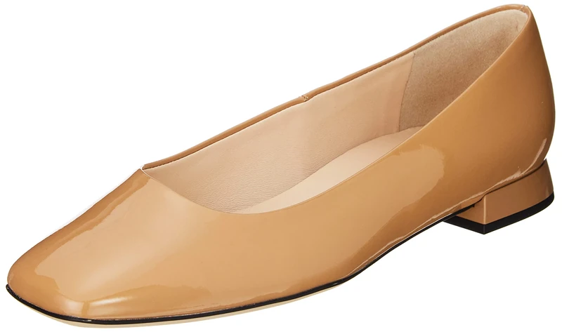 HÖGL Women's Squared 10 Ballet Flat, Toffee, 2.5 UK