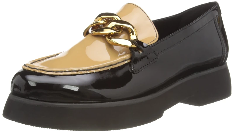 HÖGL Women's Stacy Penny Loafer, Black Toffee, 2.5 UK