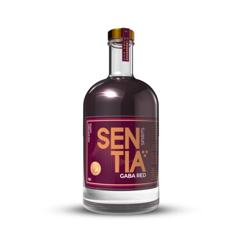 Sentia Spirits Gaba Red, Botanical Alcohol Free Drinks, Natural Plant taste, Berries taste, Vegan, Gluten Free and GM Free, 50cl - Sentia Drink Perfect for Mocktails, mix with tonic or soda