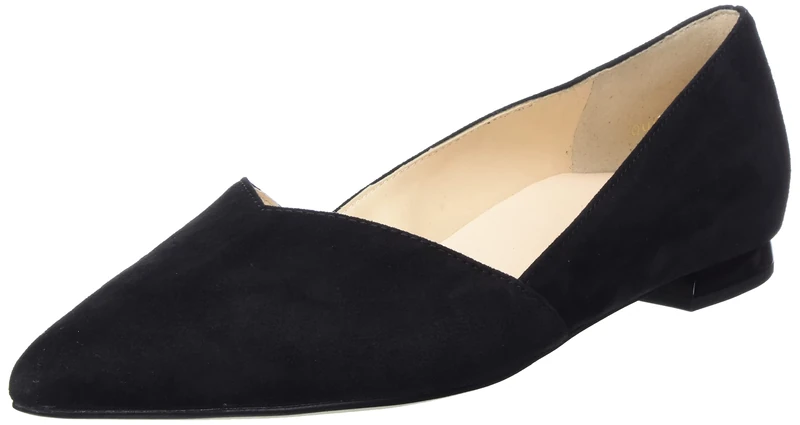 HÖGL Women's Everyday Ballet Flats, Black, 34.5 EU X-Weit