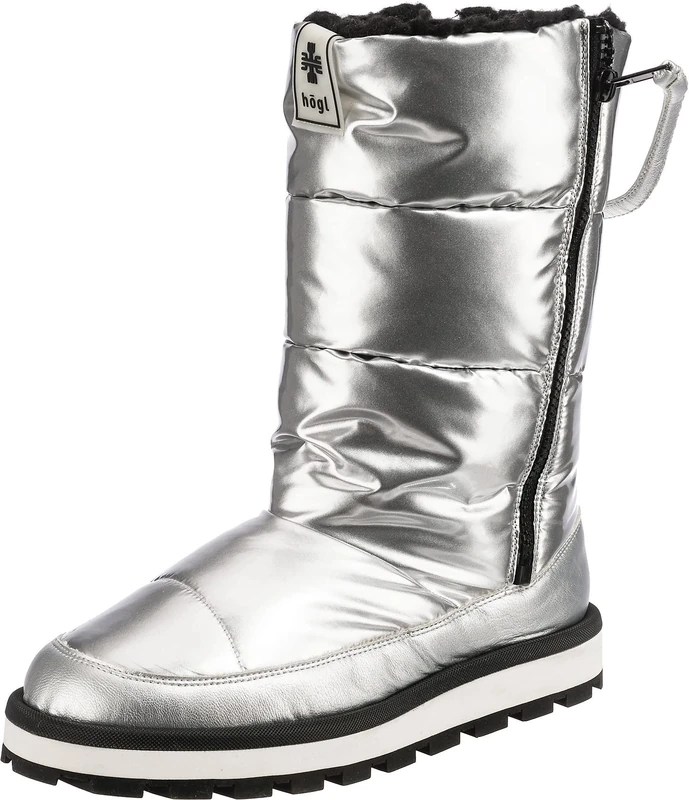 Högl Women's Aprés Ski Knee High Boots, silver, 36 EU Weit