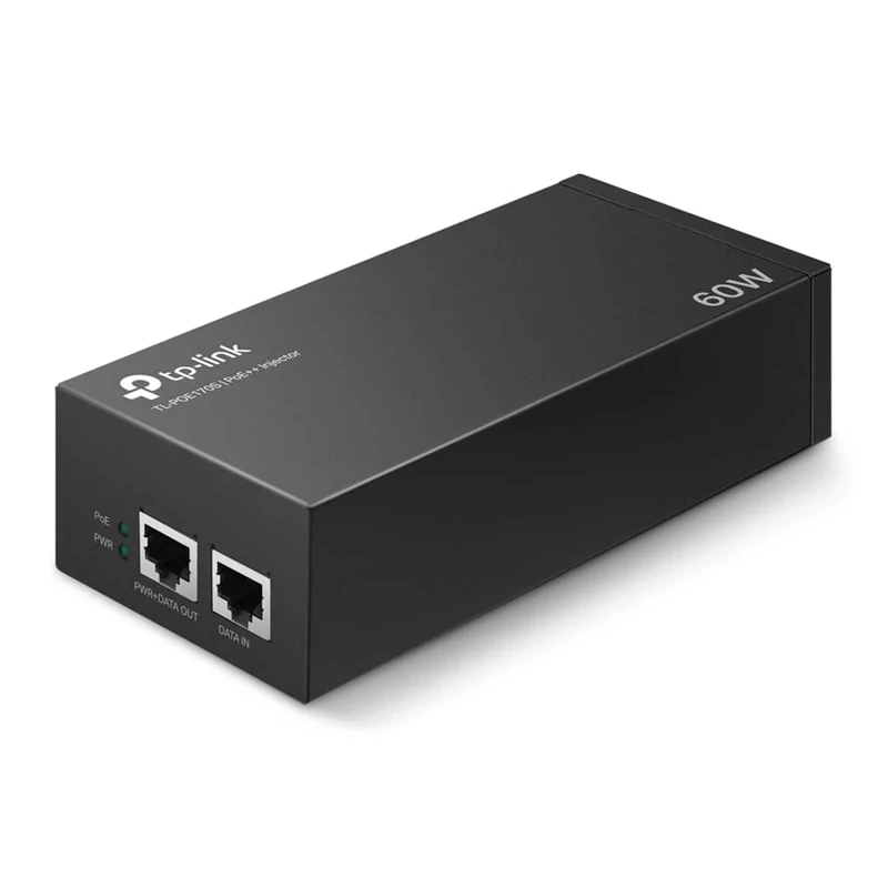 TP-Link 802.3at/af Gigabit PoE Injector | Non-PoE to PoE Adapter | supplies up to 60 W| Plug & Play | Desktop/Wall-Mount | Distance Up to 100m (PoE170S)