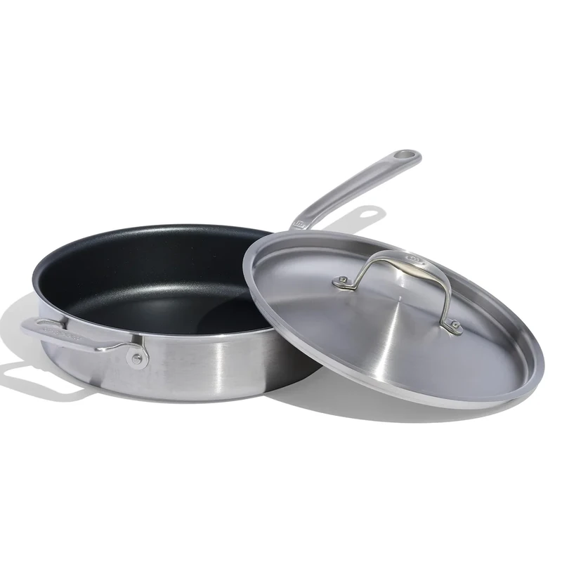 Made In 3.5qt Nonstick Saute Pan - 5 Ply Stainless Clad - Induction