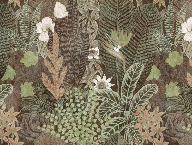 Livingwalls Jungle The Wall Non-Woven Wallpaper 3.71 m x 2.80 m Green Beige White Made in Germany 382431 382431