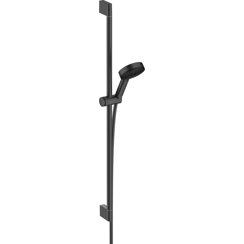 Hansgrohe Shower Set Pulsify Select S, Shower Head with Shower Rail 90 cm, Shower Hose, Shower Holder, Hand Shower with 3 Sprays (Relaxation), Matt Black, 24170670