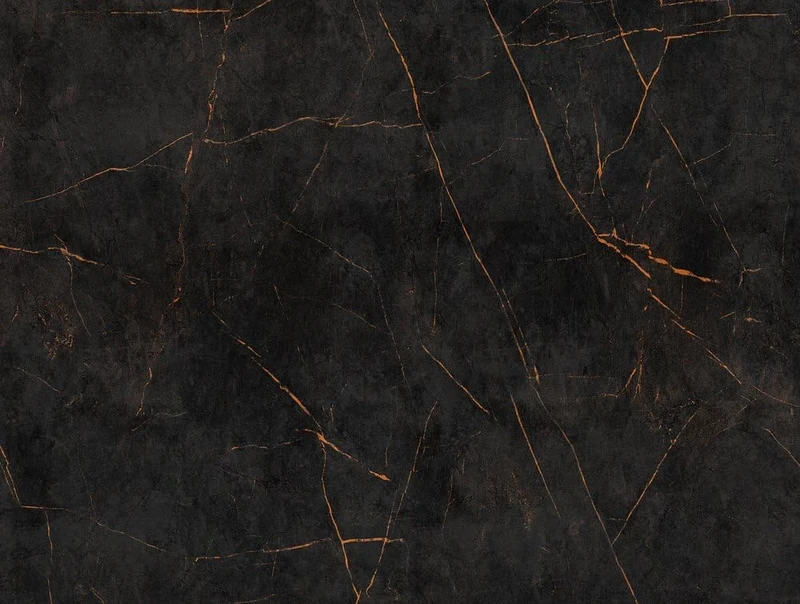 Livingwalls Marble The Wall Non-Woven Wallpaper 3.71 m x 2.80 m Black Orange Made in Germany 382251 382251
