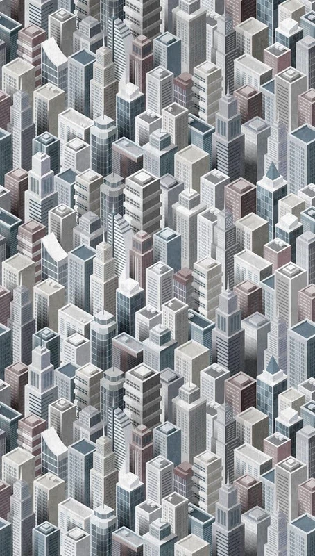 Livingwalls City The Wall Non-Woven Wallpaper 1.59 m x 2.80 m Grey Made in Germany 382501 382501