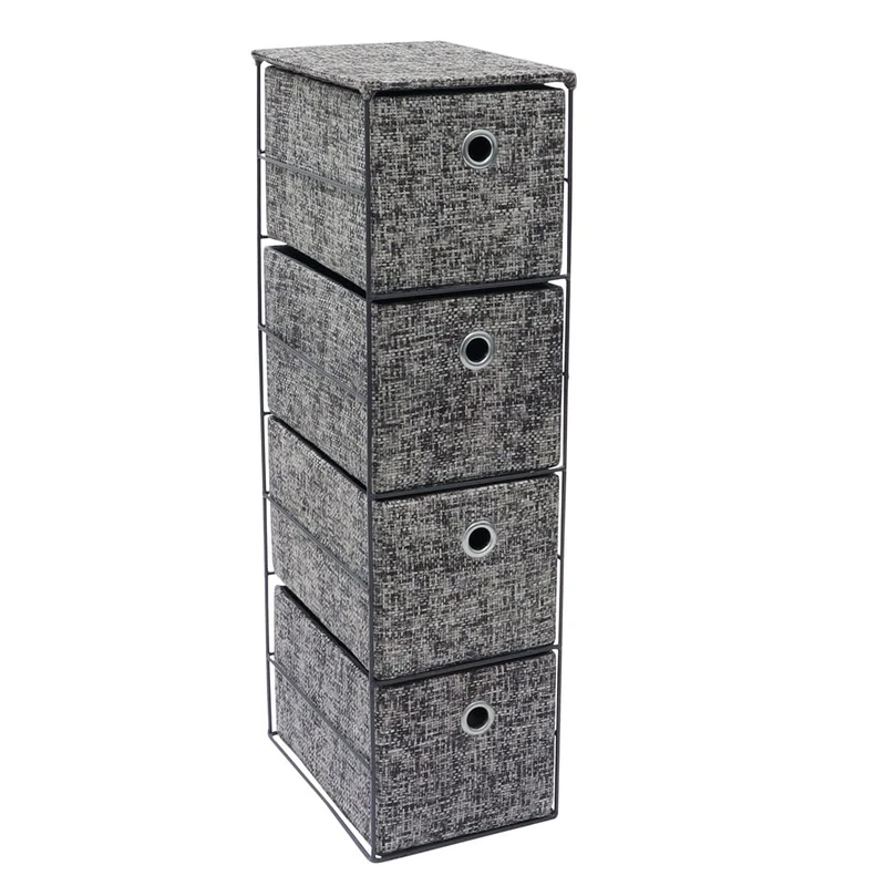 JVL Urban Paper 4 Drawer Storage Unit
