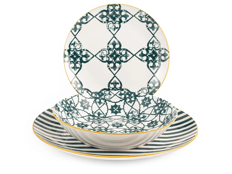 Set 18 pieces emerald table - Image 1