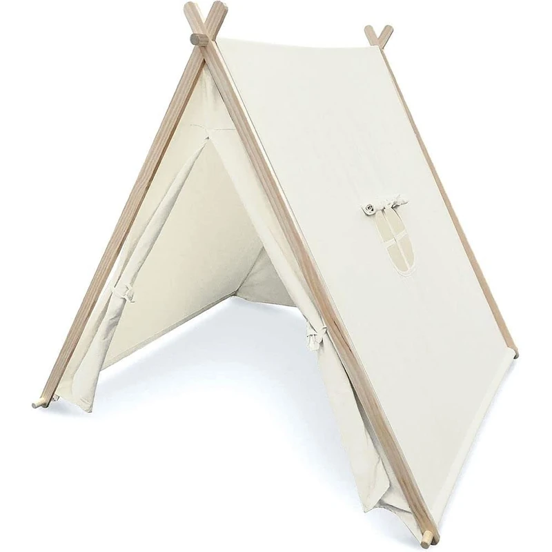 Vilac Canadian Tent, Toddler Play Tent, Childs Playhouse, Indoor Teepee, Ecru, Multi-coloured