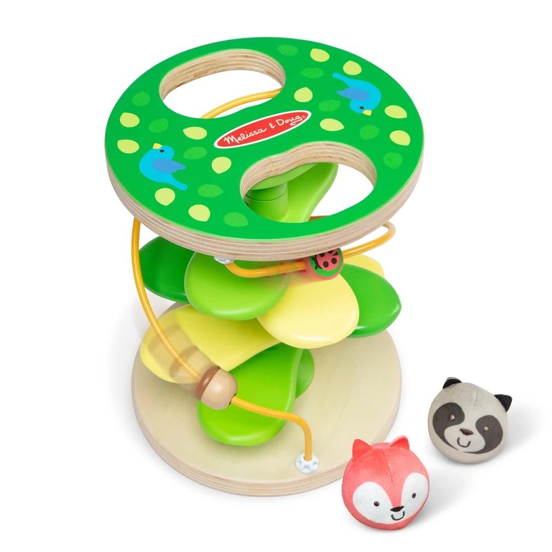 Melissa & Doug Rollables Treehouse | Early Development & Activity Toys for 1 Year Old Boys & Girls | Wooden Baby Toys 12 Months + | Cause & Effect with Sensory Balls for Babies - FSC Certified