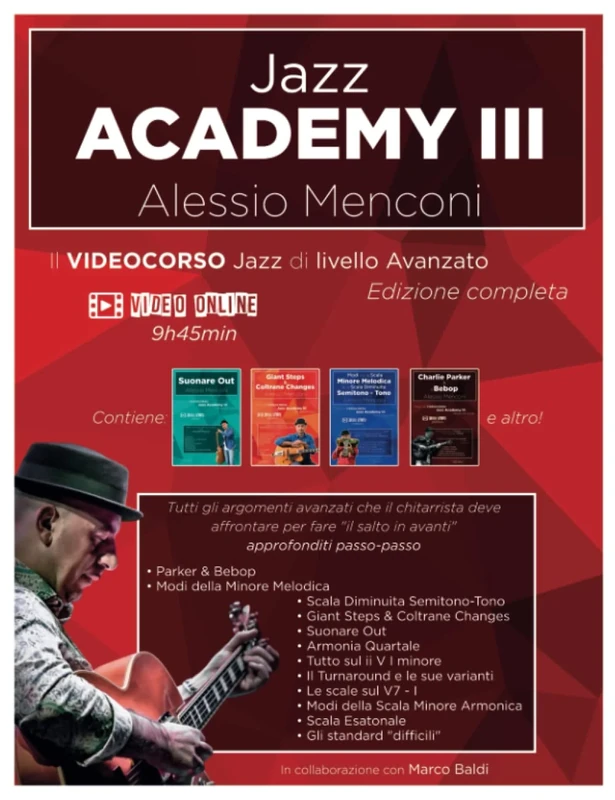 "Jazz Academy III": Video Corso di chitarra jazz di livello avanzato