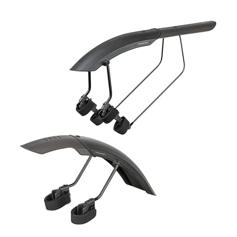 Topeak Tetrafender M1/M2 Set MTB hook and loop straps Cycle Mudguards, Compatible with 26"-29", Black