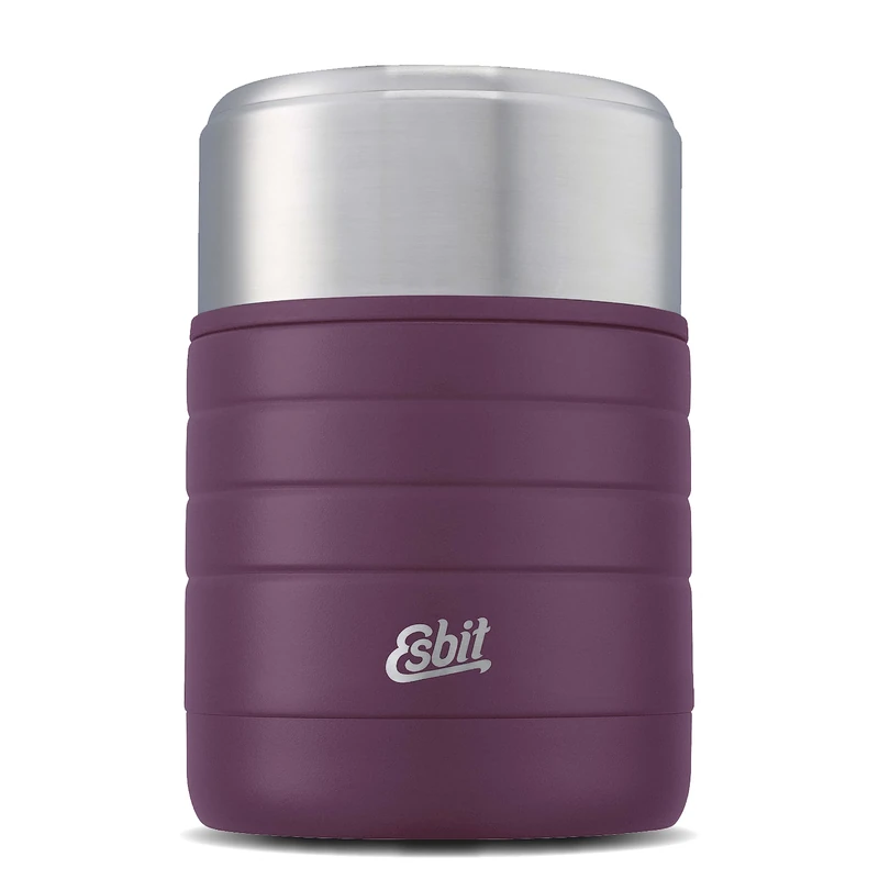 Esbit Majoris Thermal Food Container 600 ml Aubergine Stainless Steel for Hot and Cold Food