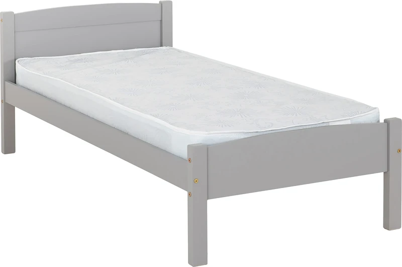 Seconique Amber 3' Single Bed in Grey Slate