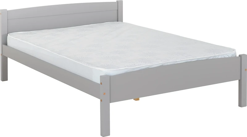 Seconique Amber 4'6" Double Bed in Grey Slate