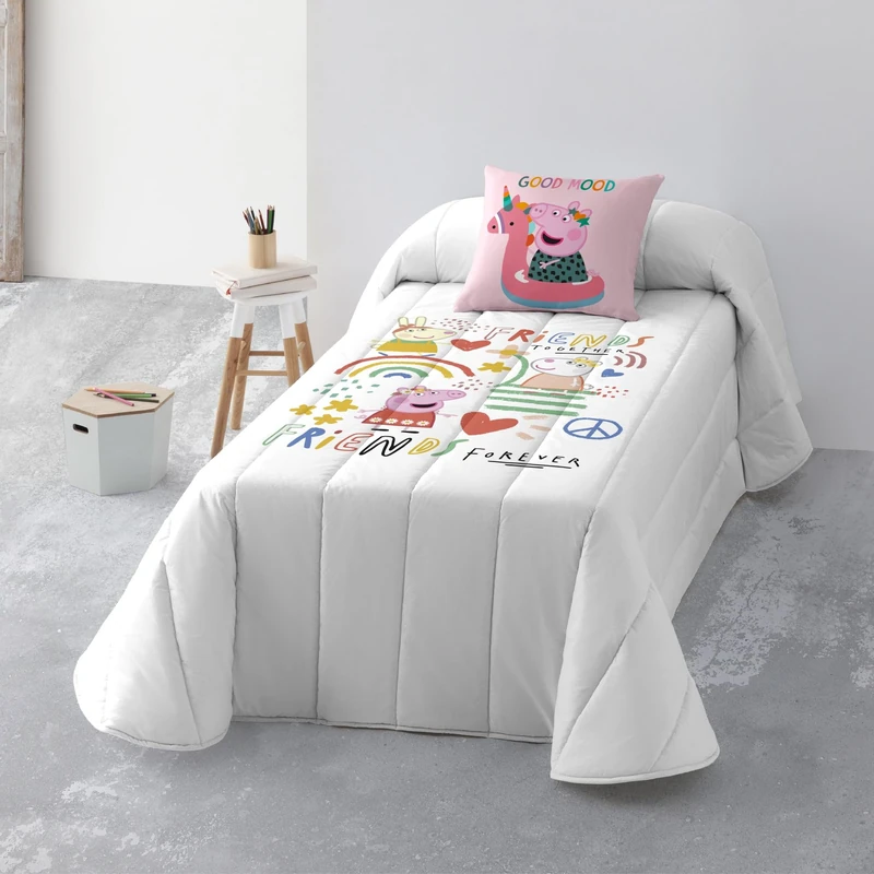 BELUM | Bouti Together Quilt, Organic Cotton and Combed Quilt for Bed of 90, Soft Quilt, All Season Bedspread