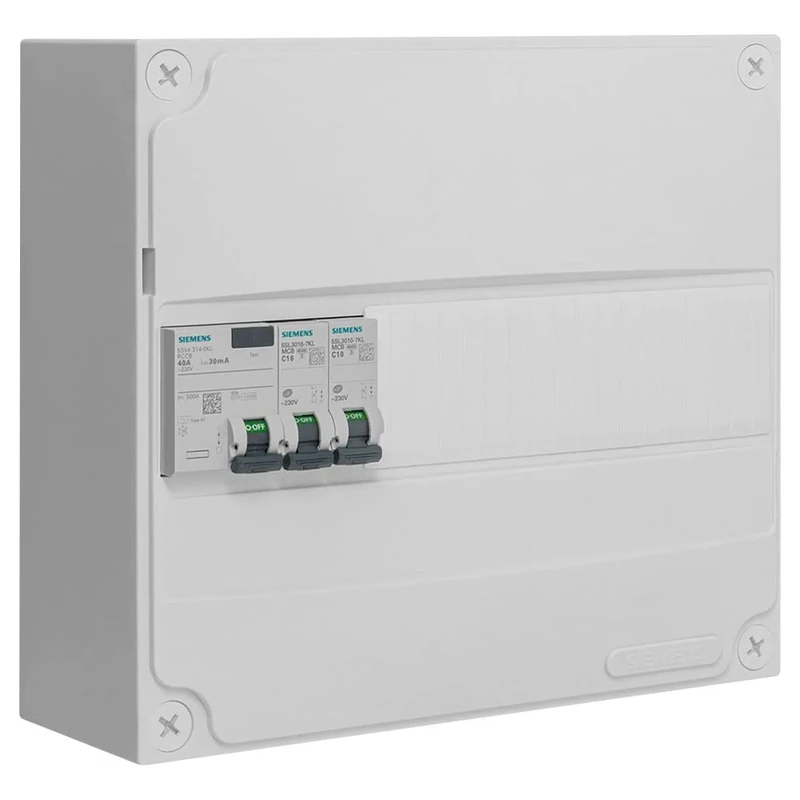 Pre-Equipped Panel 1 Inter. diff. 40 A Type AC + 2 Circuit Breakers