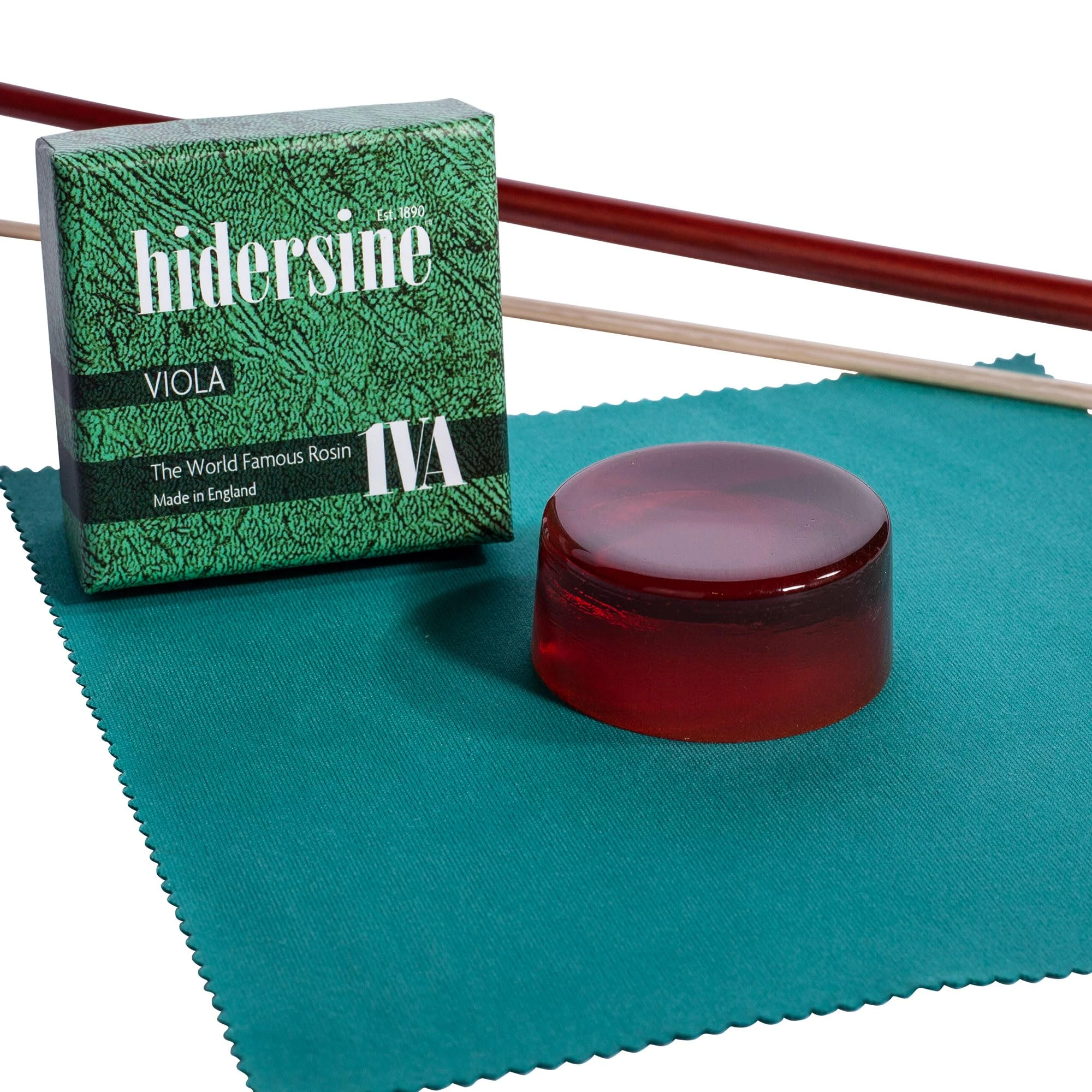 Hidersine 1VA Series Premium Viola Rosin. Handmade in the UK - Medium Weight 20g Rosin Cake - Ideal for players of all standards